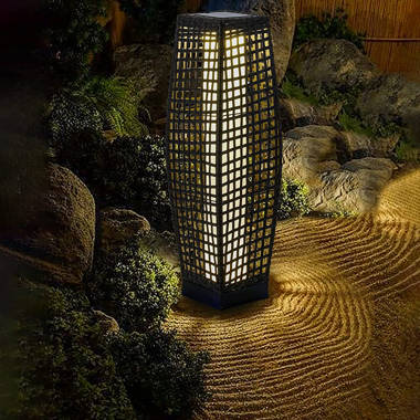 31'' Solar Powered Integrated LED Outdoor Floor Lamp